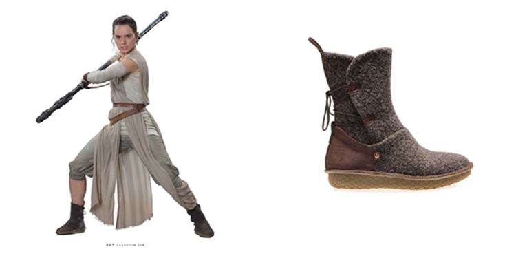 Rey Boots for Women courtesy of Po-Zu/Star Wars. 