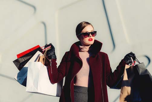 Woman shopping