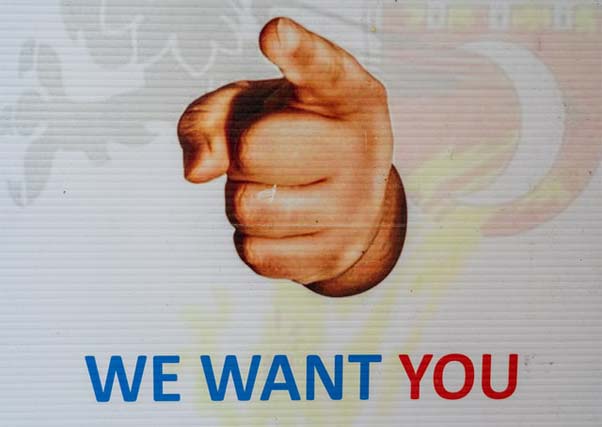 We want you sign