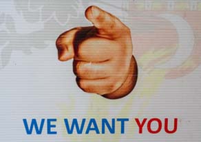 We want you sign