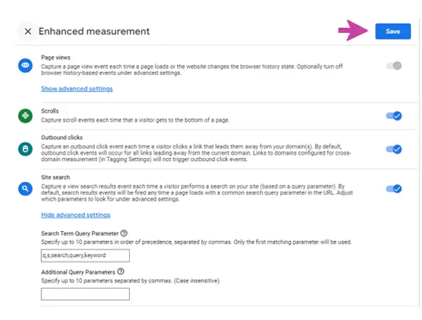 How to Track On-Site Search Terms in Google Analytics 4 - Supporting screenshot of analytics console