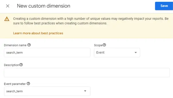 How to Track On-Site Search Terms in Google Analytics 4 - Supporting screenshot of analytics console