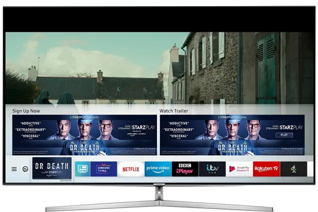 Screenshot of a tv with Netflix programs