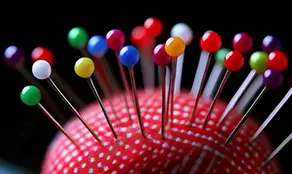 A pin cushion