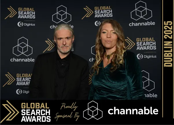 Helen Trendell & Paul Goodwin at the Global Search Awards in Dublin 2025