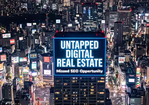 Biggest ecommerce mistakes brands can make - support graphic of a cityscape