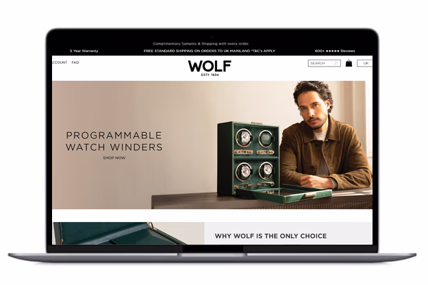 Wolf website screenshot