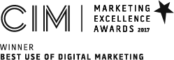 CIM Winner logo - best use of digital marketing 2017