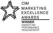 CIM Winner logo - marketing performance measurement